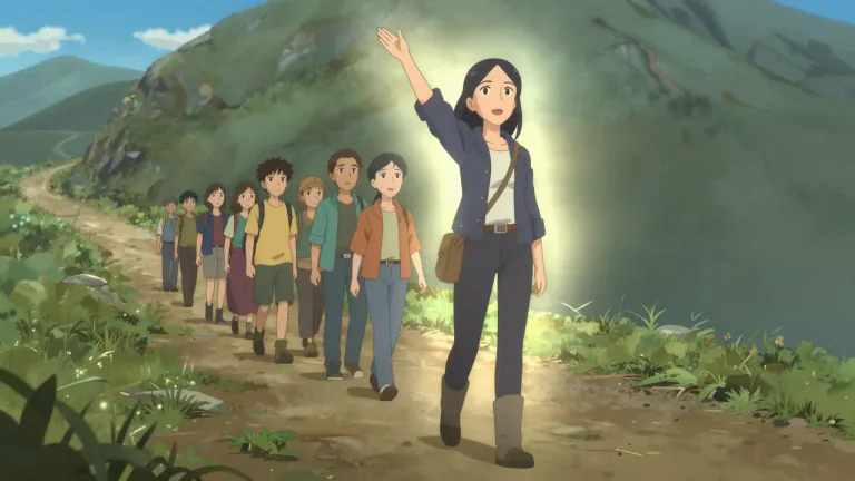 Visual representation of "leader" - A person who guides or directs a group.