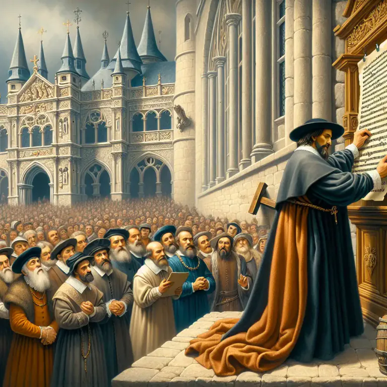 Visual representation of "reformation" - A 16th-century movement for the reform of abuses in the Roman Catholic Church, ending in the establishment of Protestant churches