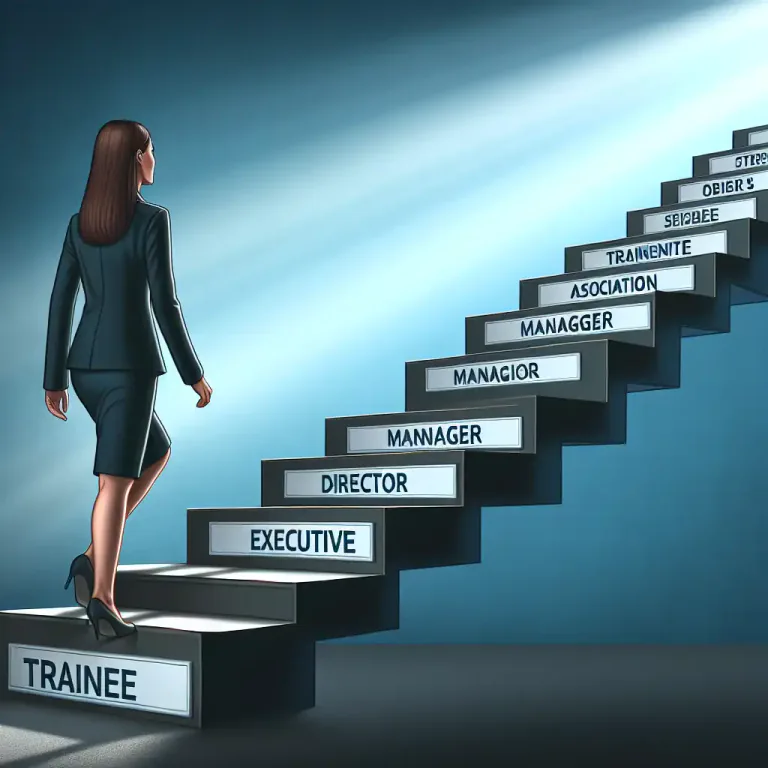 Visual representation of "rise" - To elevate in rank or status