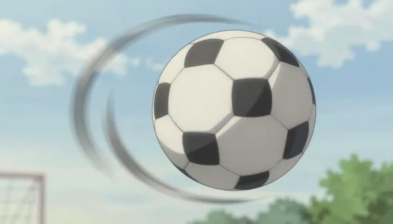 Visual representation of "sidespin" - A type of spin applied to a ball that causes it to curve as it travels through the air.