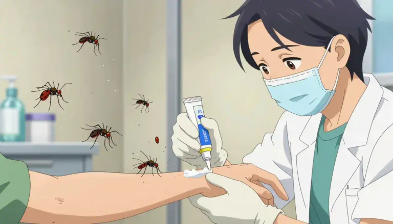 Visual representation of "permethrin" - a synthetic chemical used to kill insects, especially mosquitoes and ticks; commonly used in medicine for treating scabies and lice.