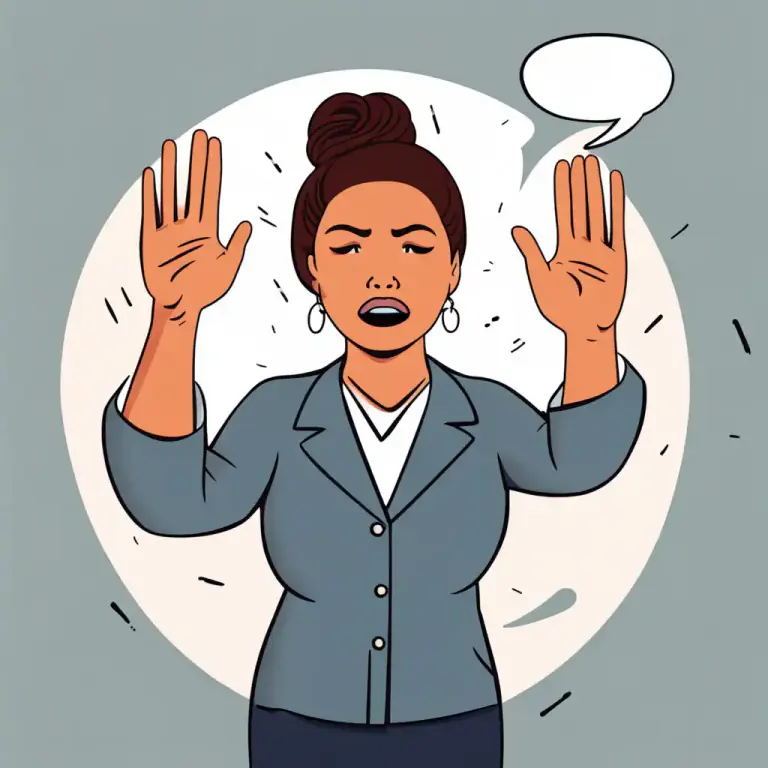 Visual representation of "don’t ask me" - Do not try to ask or involve me in this topic or situation