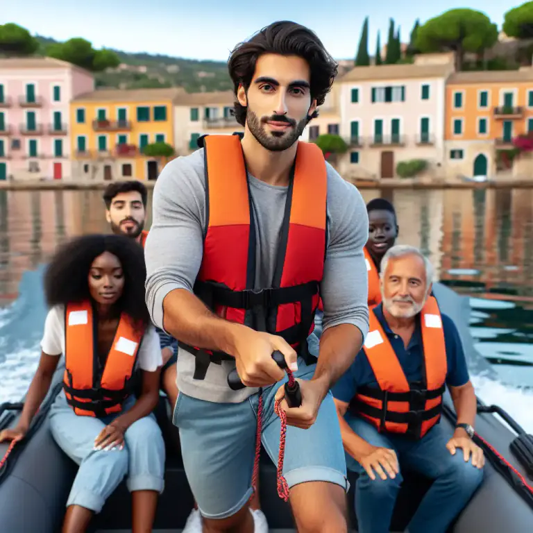 Visual representation of "boatman" - A man who is skilled at handling or using boats.