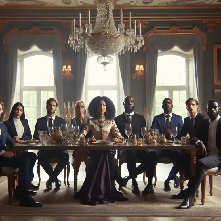 Visual representation of "legation" - The group of people who represent their country in another country