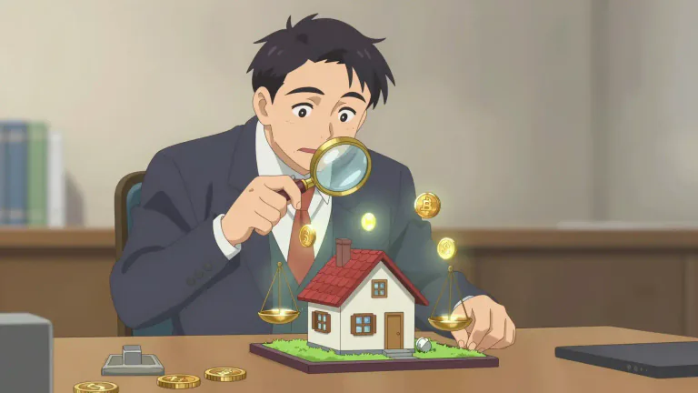 Visual representation of "valuation" - The process of deciding how much something is worth
