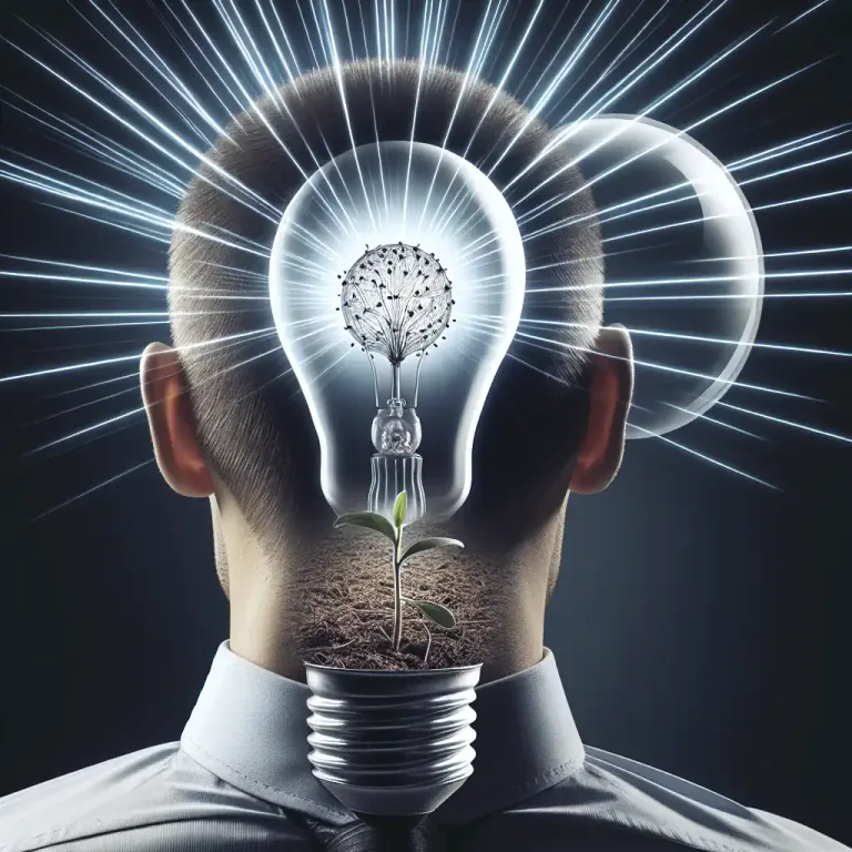 Visual representation of "germinate" - When an idea or plan starts to develop or grow