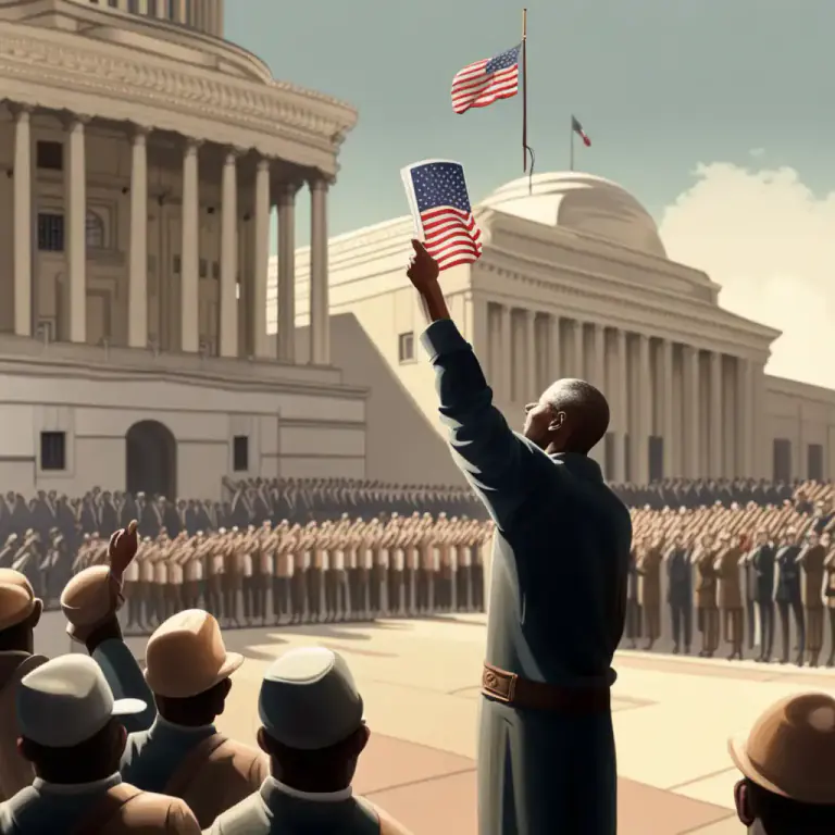 Visual representation of "allegiance" - The duty of a subject or citizen to a government