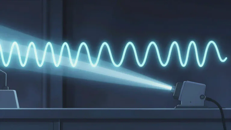 Visual representation of "coherent" - In physics, being in a state where waves have the same frequency and phase.