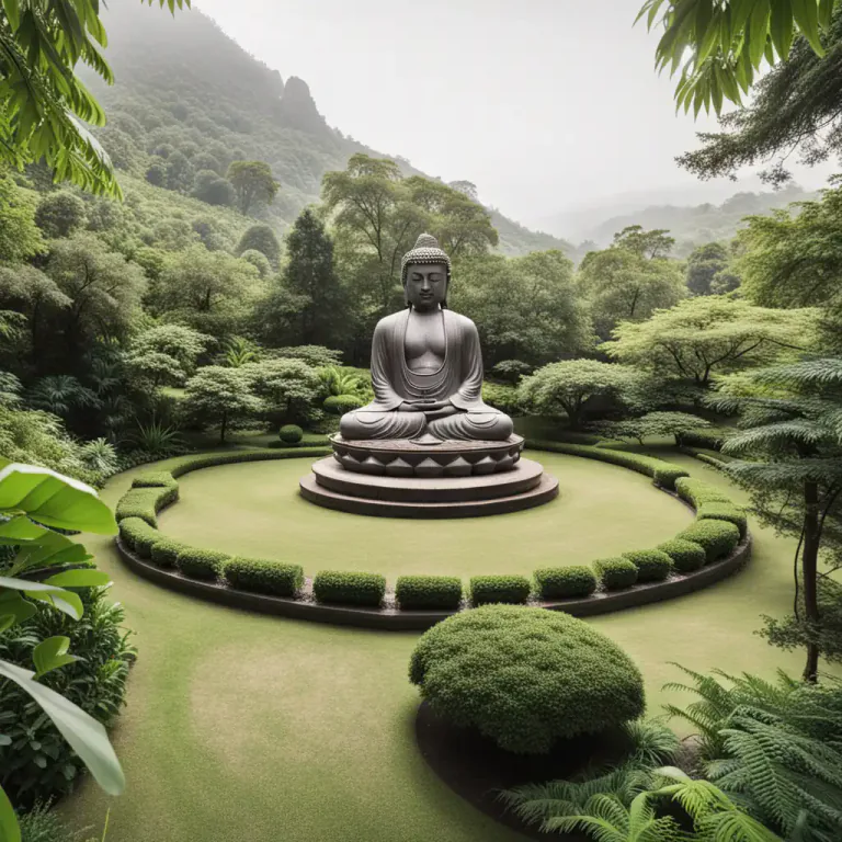 Visual representation of "buddhist" - A statue or image representing the Buddha, the founder of Buddhism.