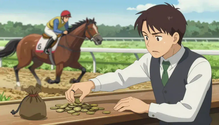 Visual representation of "gamble" - To risk money or something valuable on the result of something
