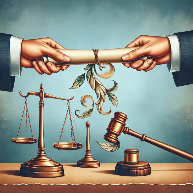 Visual representation of "derivation" - In law, the way a right or title is transferred from one person to another