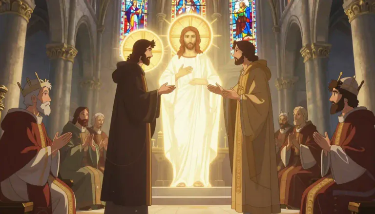 Visual representation of "nestorianism" - Nestorianism is a Christian doctrine that emphasizes the distinction between the divine and human natures of Christ, which was deemed heretical by the Council of Ephesus in 431.
