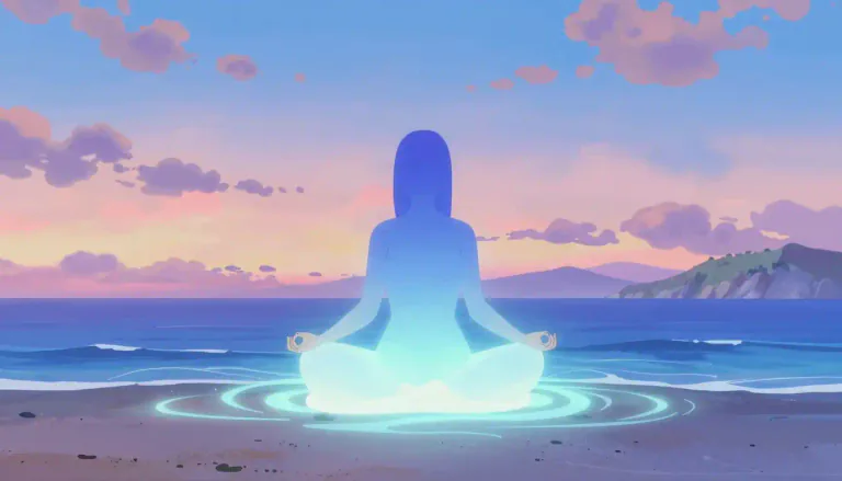 Visual representation of "nondual" - Relating to a state of being that transcends distinctions or dualities.