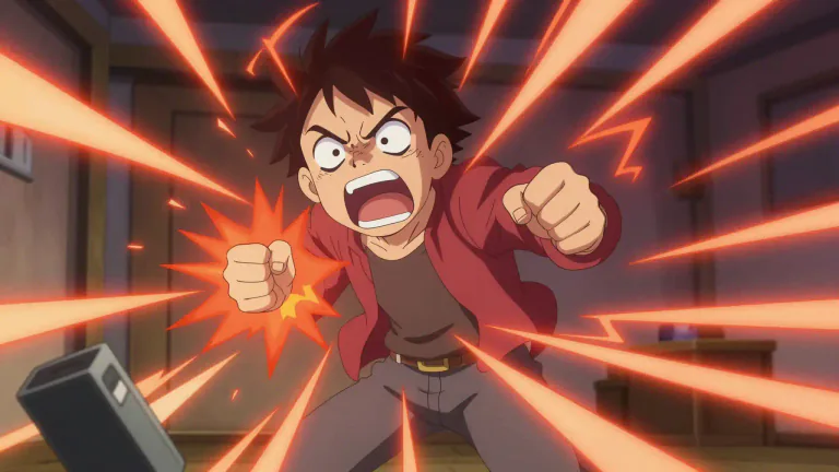 Visual representation of "paroxysm" - A sudden attack or violent expression of a particular emotion or activity.
