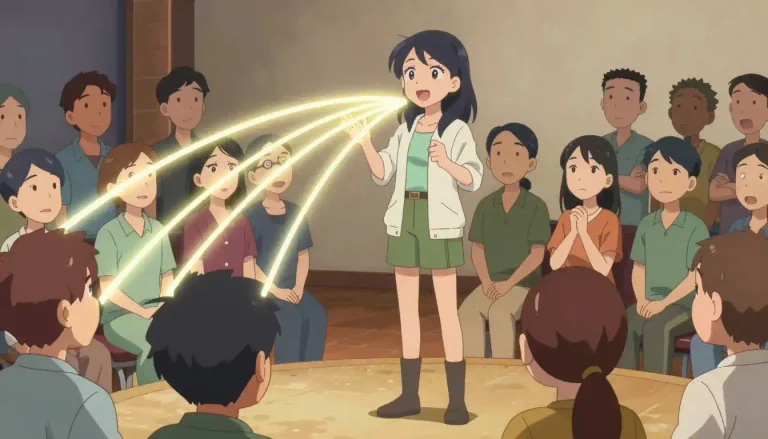 Visual representation of "communicator" - A person who is good at expressing ideas or feelings to others.