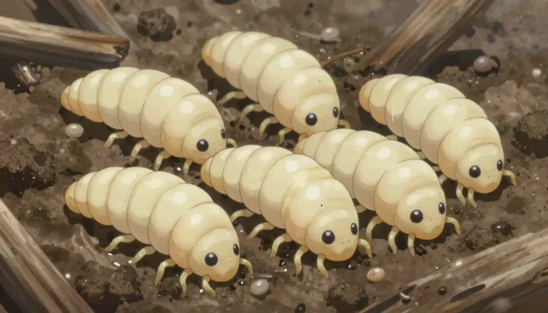 Visual representation of "maggot" - The young form of an insect, usually a fly, that is just an egg.