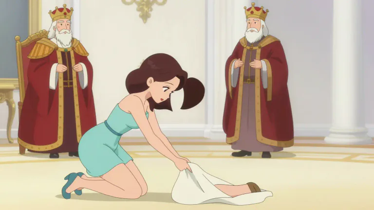 Visual representation of "curtsey" - A low bow made by bending the knees, especially by women, as a sign of respect.