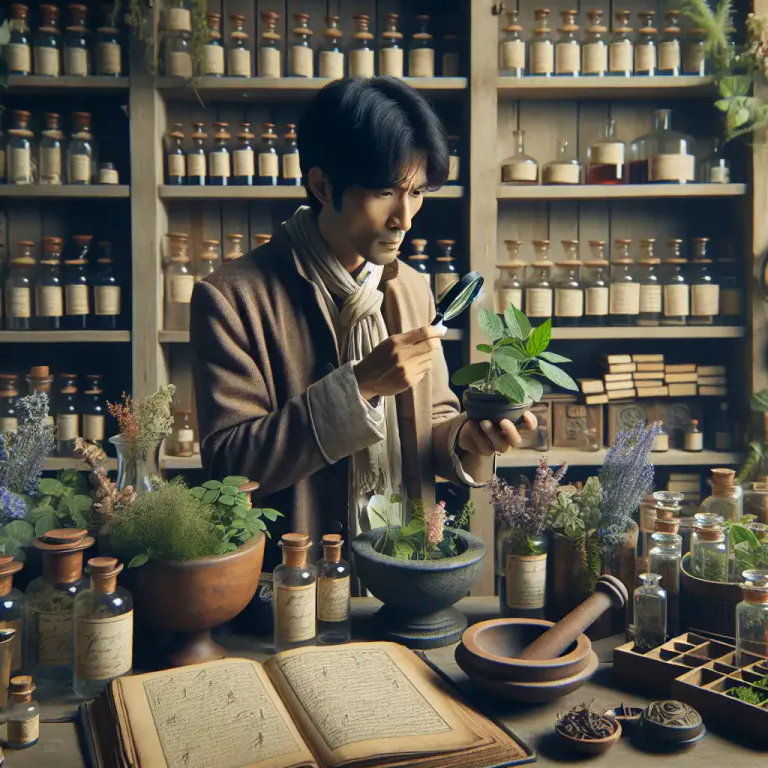 Visual representation of "herbalism" - The study of botany and use of plants intended for medicinal purposes or for supplementing a diet