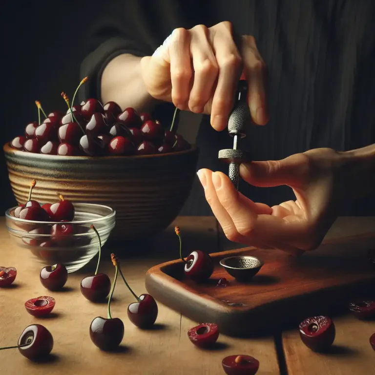 Visual representation of "stone" - To remove the hard seed from a fruit