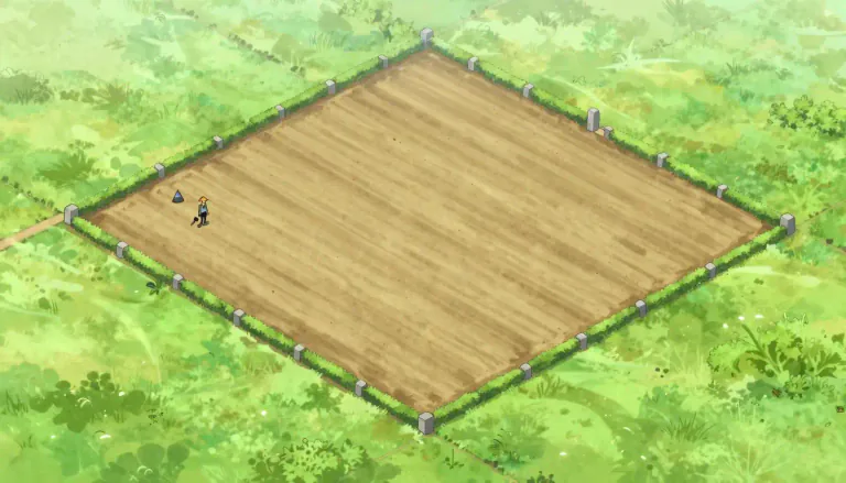 Visual representation of "hectare" - A unit of area equal to 10,000 square meters, used in measuring land.