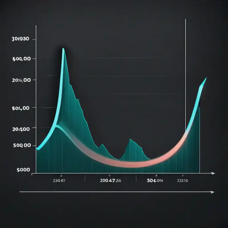 Visual representation of "flat" - Not changing much, stable