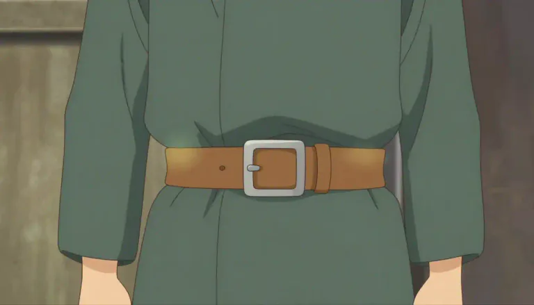 Visual representation of "waistline" - The part of your body around the middle, where you wear a belt.