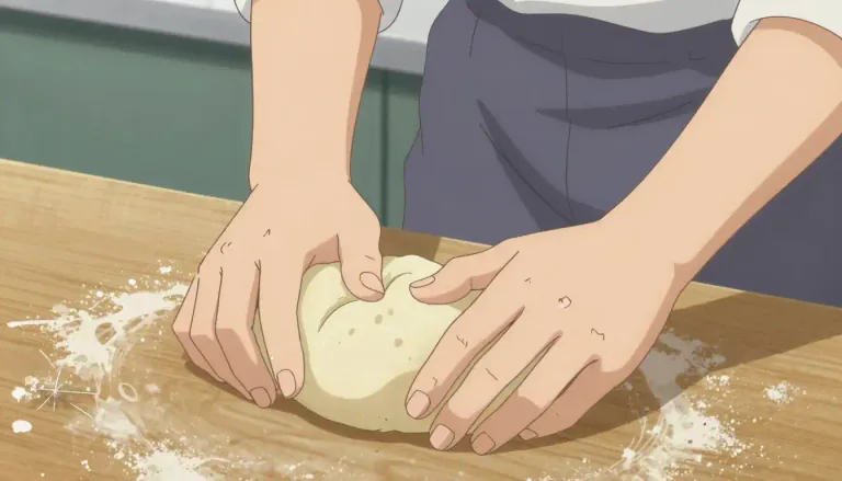 Visual representation of "knead" - to press and fold with your hands