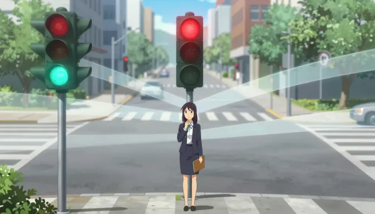 Visual representation of "stoplight" - A metaphorical term representing a situation that requires a pause or consideration before proceeding.