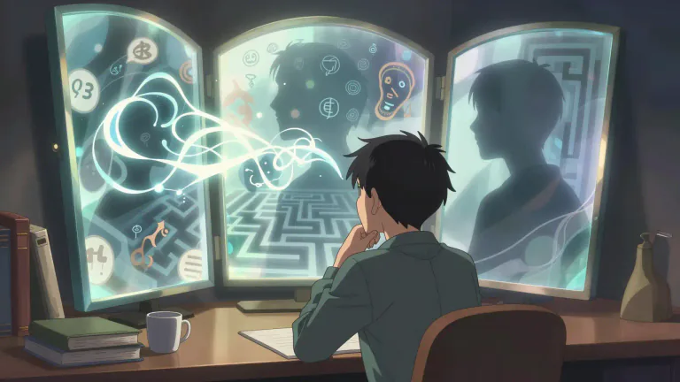 Visual representation of "lacanian" - Relating to or characterized by the theories of French psychoanalyst Jacques Lacan, particularly his views on the unconscious and the structure of language.