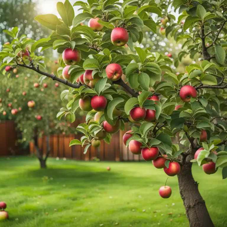 Visual representation of "apple" - The tree that bears apples.
