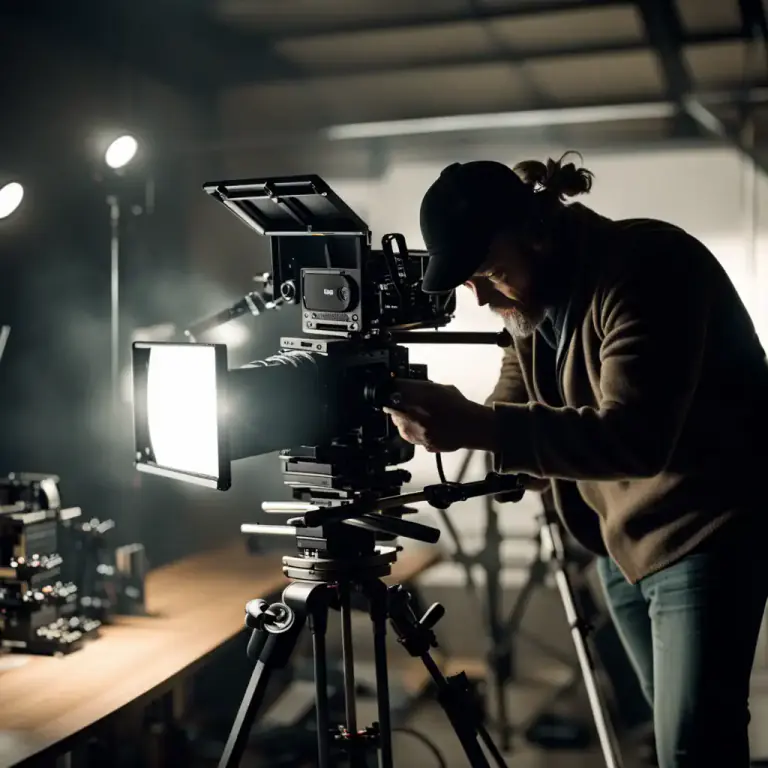 Visual representation of "cinematographic" - Of or relating to the recording of visual images by means of a movie camera.