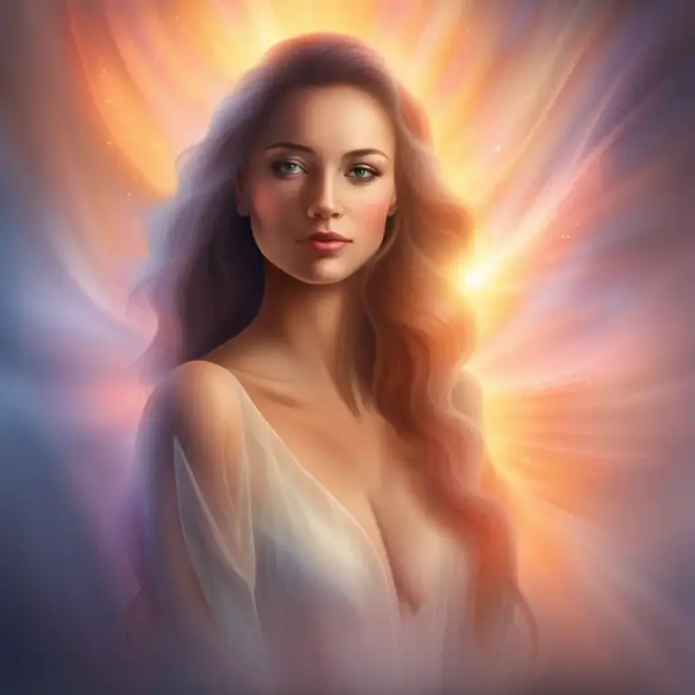 Visual representation of "halo" - The visible atmosphere around something. This is often used to show that a person or thing is seen as good or has a special quality.