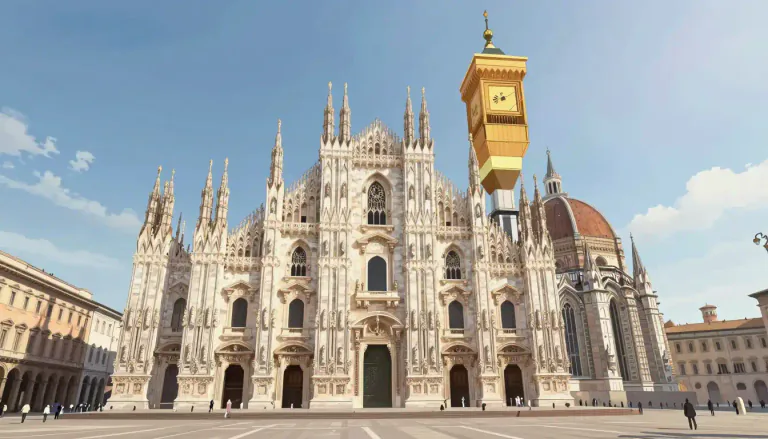 Visual representation of "duomo" - A duomo is the principal church of a city or town in Italy, often characterized by notable architecture.