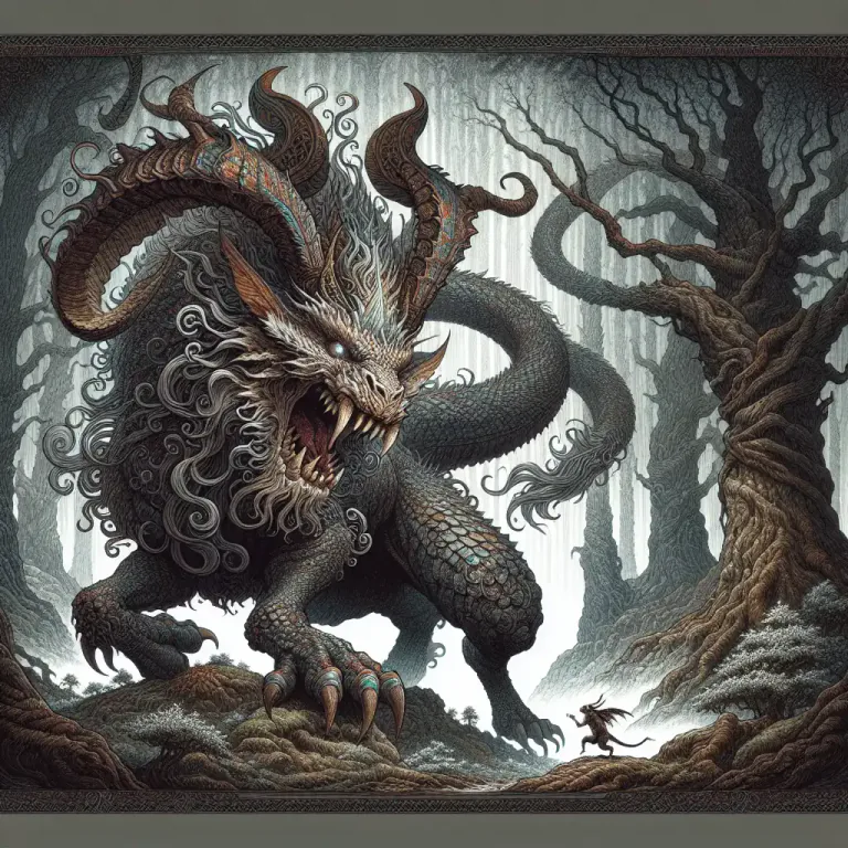 Visual representation of "behemoth" - A huge or monstrous creature.