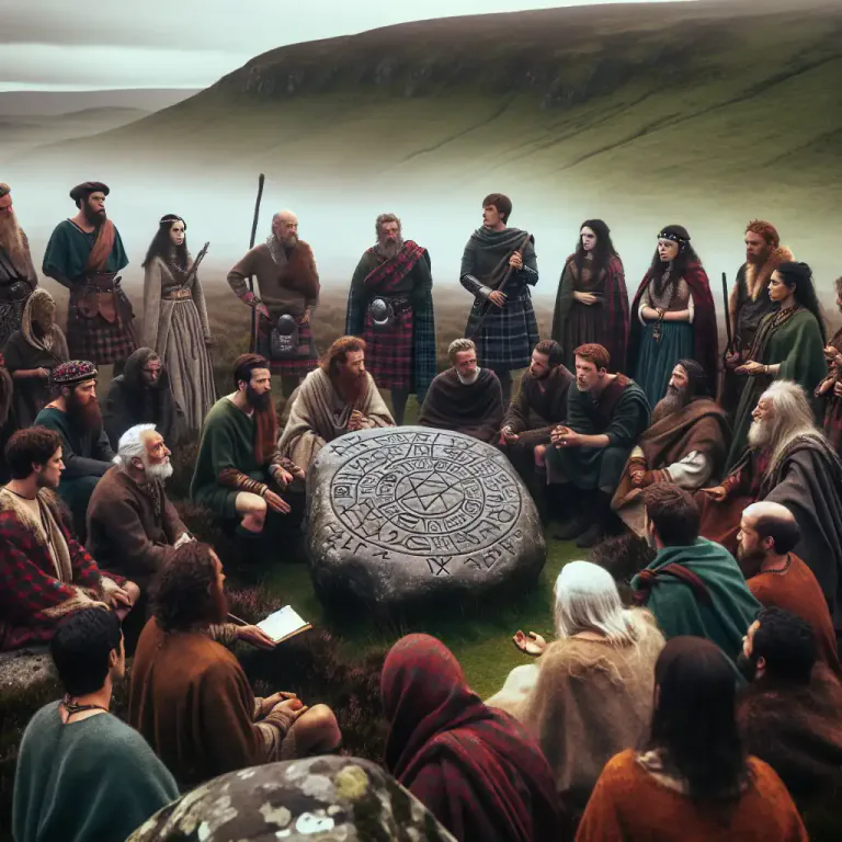 Visual representation of "pictish" - Occurring or used in the language of the Picts.