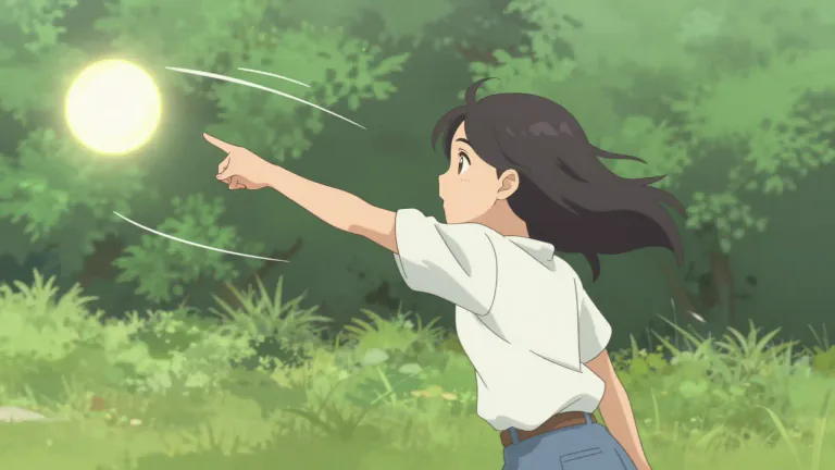 Visual representation of "throw" - To send something through the air using the arm and hand