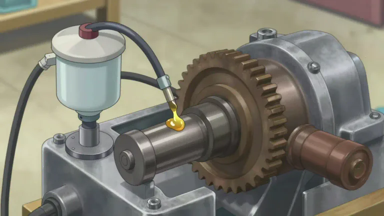 Visual representation of "lubricator" - A machine or device that applies lubricant to moving parts to reduce friction.