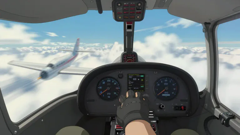 Visual representation of "airspeed" - A measurement of the speed of an aircraft relative to the surrounding air.