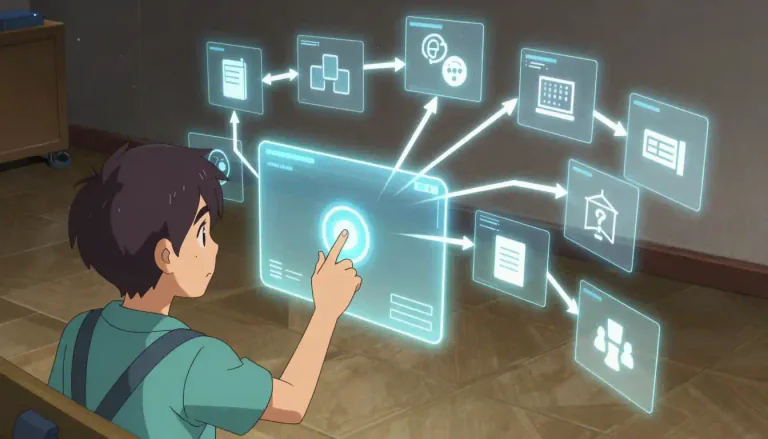 Visual representation of "macro" - A single instruction that expands automatically into a set of instructions to perform a particular task.
