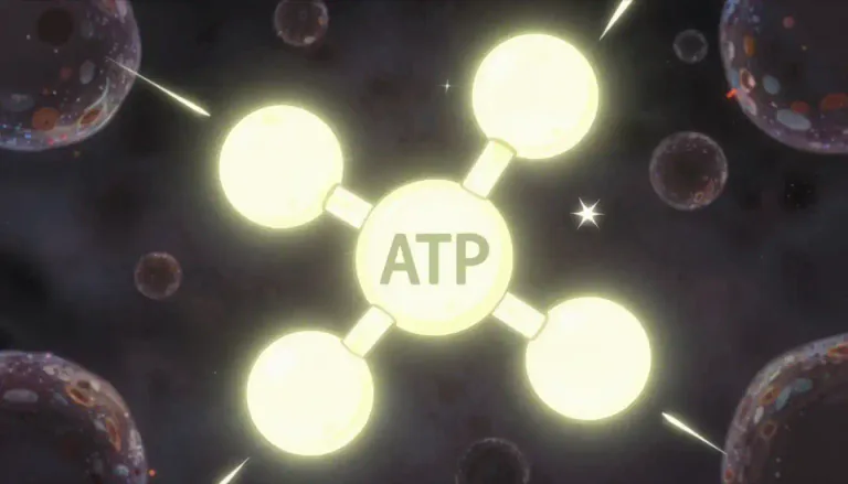 Visual representation of "triphosphate" - A molecule that contains three phosphate groups, which can release energy during chemical reactions.