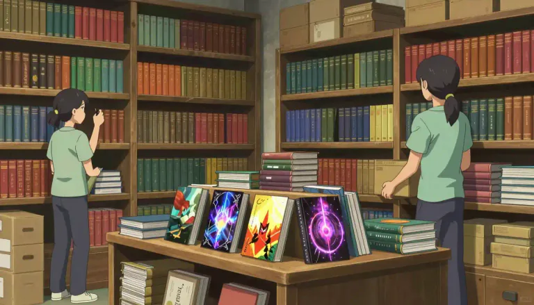 Visual representation of "backlist" - A list of older items, such as books, that a company continues to sell, but are not part of its main products