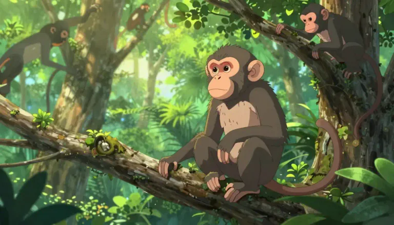 Visual representation of "macaque" - A type of monkey that is often found in Asia and Africa.