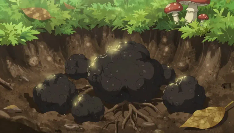 Visual representation of "truffle" - A type of fungus that grows under the ground, often used in cooking for its unique flavor.