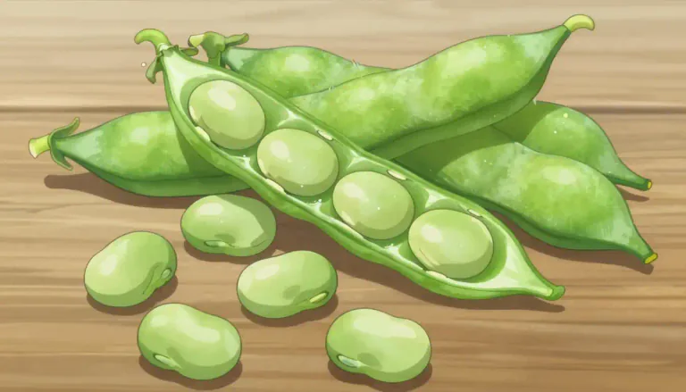 Visual representation of "fava" - A type of broad bean, typically used in various culinary dishes.
