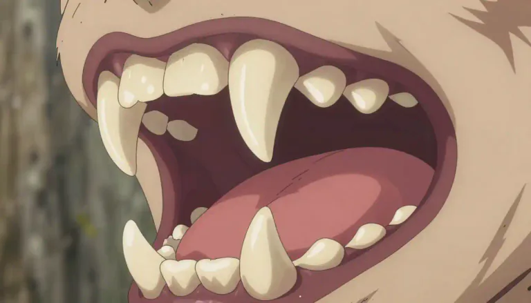 Visual representation of "dogtooth" - A sharp, pointed tooth found in carnivorous animals.