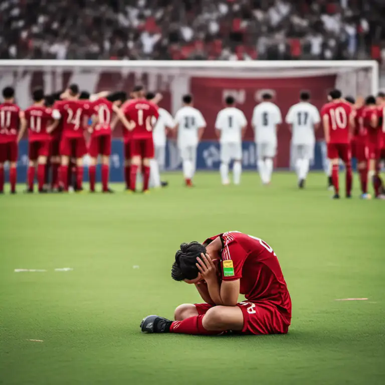 Visual representation of "let the side down" - To disappoint or fail a group that you belong to