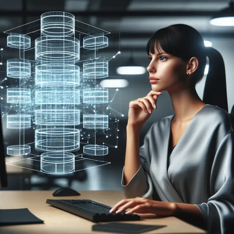 Visual representation of "schema" - A structure that outlines the organization of a database