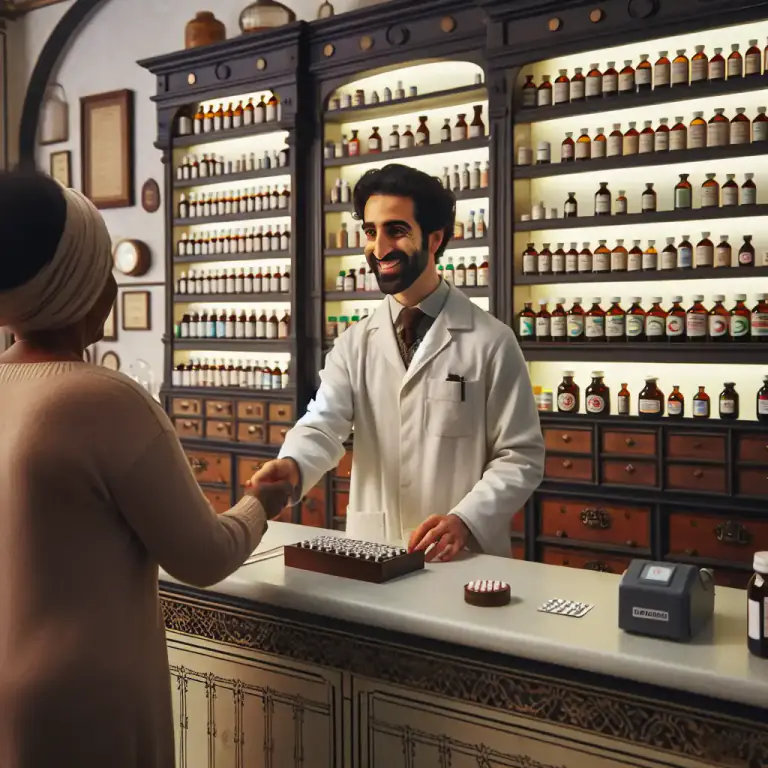 Visual representation of "druggist" - A shop where medicines are sold.