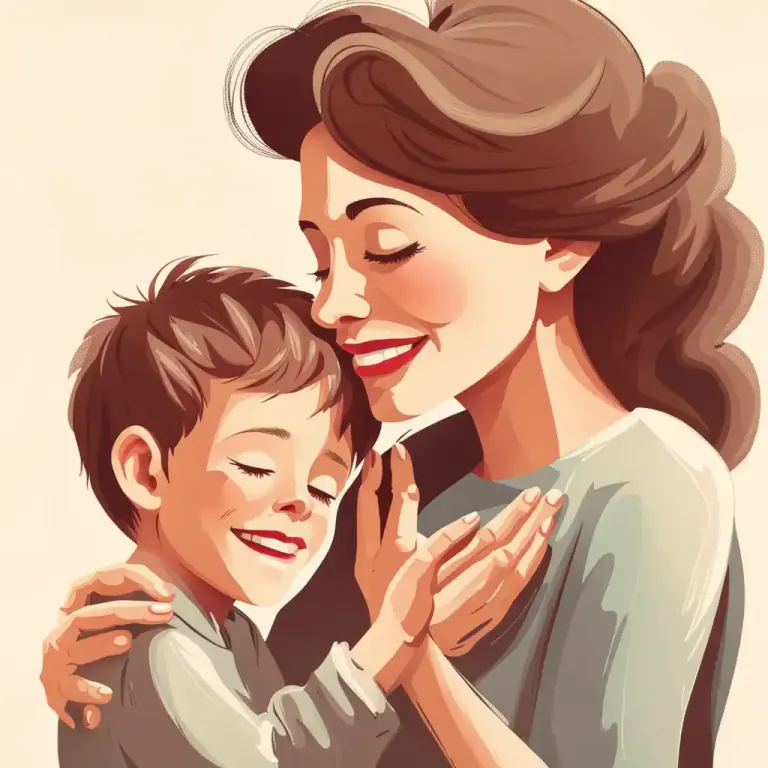Visual representation of "chuck somebody under the chin" - To lightly touch or stroke someone's chin in a friendly or affectionate way