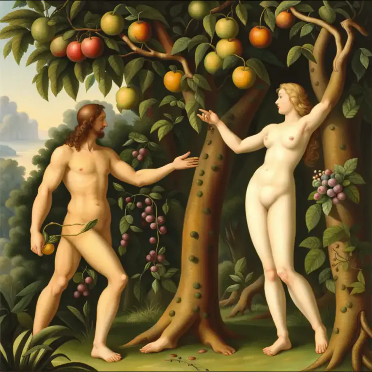 Visual representation of "forbidden fruit" - The biblical fruit from the Tree of Knowledge, eaten by Adam and Eve